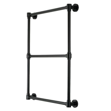 Kingston Brass 24" x 32" Wall Mount Towel Rack, Matte Black DTM322430